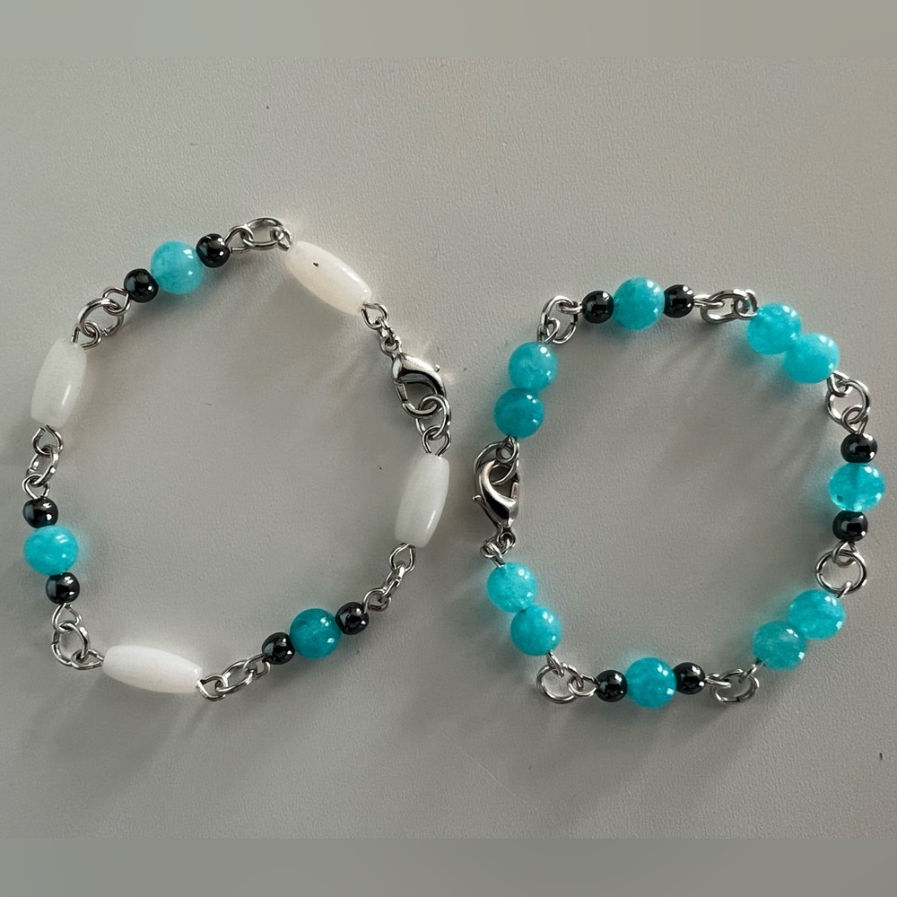 “New” Blue Slushy Gemstone Bracelet
